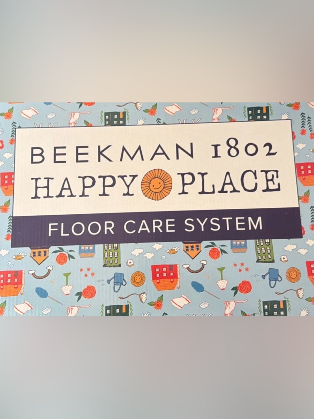 Beekman 1802 Happy Place Floor Care System - Blue, White, Orange, Red